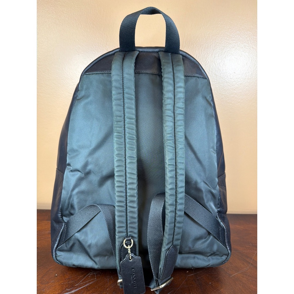 Coach Charlie Backpack Signature Canvas Black Brown Leather F58314 Large - Picture 3 of 9